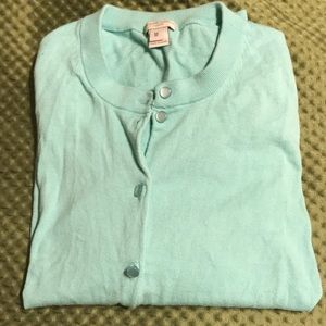 Mint Green J Crew Cardigan
